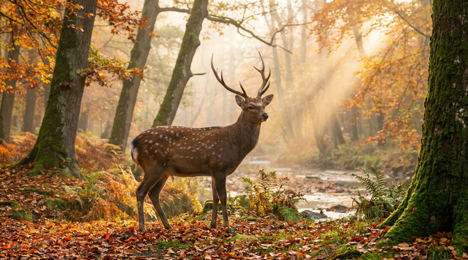 91梅花鹿森林视频